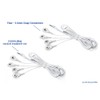 Tens Lead Wires - Port Doubler - Four 3.5mm Snap