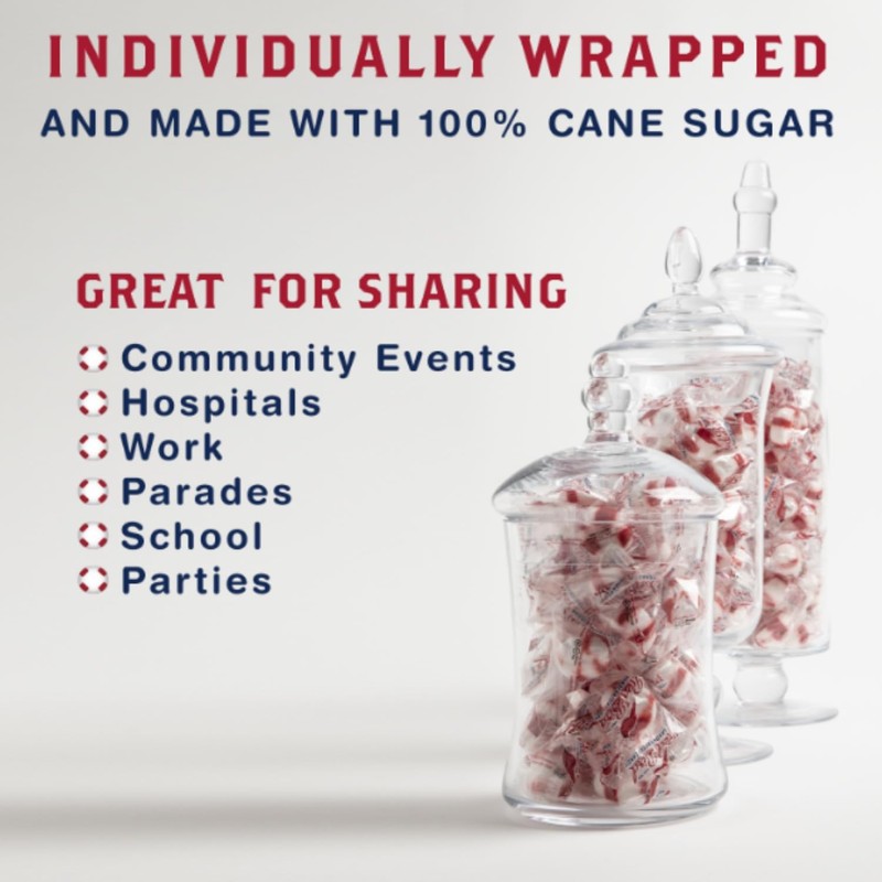 Red Bird Soft Peppermint Candy Puffs, Mints Individually Wrapped, Gluten-Free,