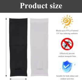 Xorim 12 Pairs Baseball Sleeves Youth Boys and Girls Black And White Kids Arm Sleeves, Kids Compression Sleeve Breathable Sun Protection Suitable for Football, Basketball, Running