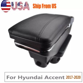 Xukey  for 2017 2018 2019 2020 Hyundai Accent PU Rotable Armrest Center console