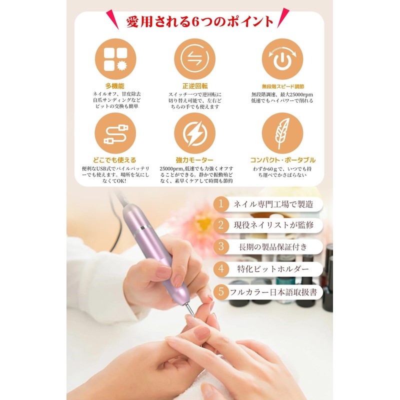 Nail Machine, Gel Nail Off, 13-piece Set, Electric Nail Machine,