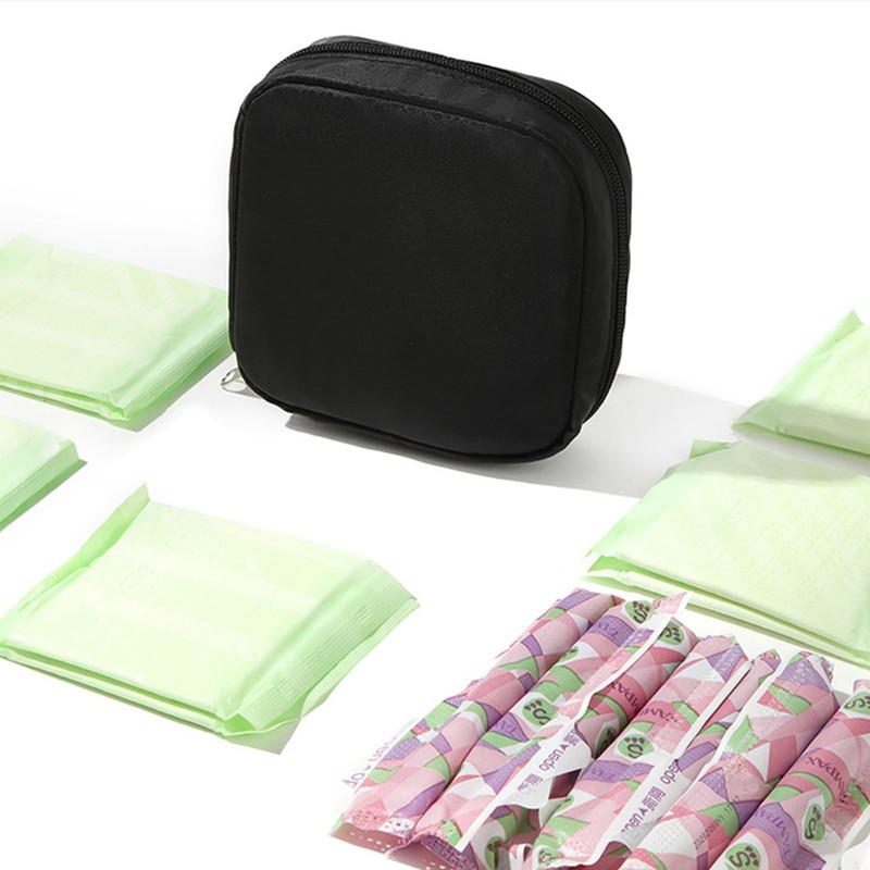 CHENGZI Cosmetic and Personal Items Organizer Bag Black