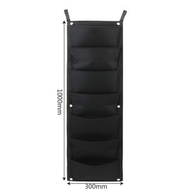 TopHomer Hanging Planter Bags with 7 Pockets, Vertical Wall Planting Plant Bags for Gardens, Apartments, Balconies, Patios, School Yards and Gardens, Pack of 2