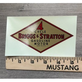 engine-decals.com Briggs & Stratton early engine decal Gold
