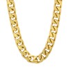 Men's 9.3mm 14k Yellow Gold Plated Flat Curb Choker Chain