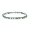BERGERLIN Genuine Natural Stone Bracelet with 925 Sterling Silver Pearl