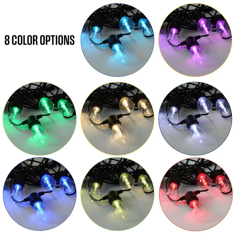Westinghouse 36' Solar Powered LED Color Changing String Light Set,