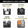 ポケッバッグ 防水ミニ 本革レザーメイクバッグ 自己閉鎖式 持ち運び便利なメイクポーチ 女性用トラベルトイレタリーバッグ コインポーチ ジッパーなし (ブラック)