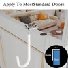 6 Pack Over The Door Hooks,with Rubber Prevent Scratches,Door Hangers