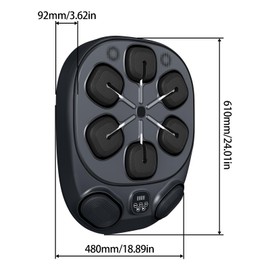 Qiveno Music Boxing Machine for Adults with 8 Boxing Targets - Wall-Mounted Punching Pad with LED Bluetooth Training System, Large Size Target & Padded Gloves, Home Fitness Equipment