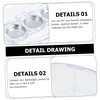 Beavorty 6pcs Boxes eye shadow box mini tray eyeshadow pigment