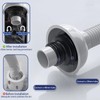 Bathroom Sink Drain Kit with Flexible Expandable Pipe: Odor-Free &