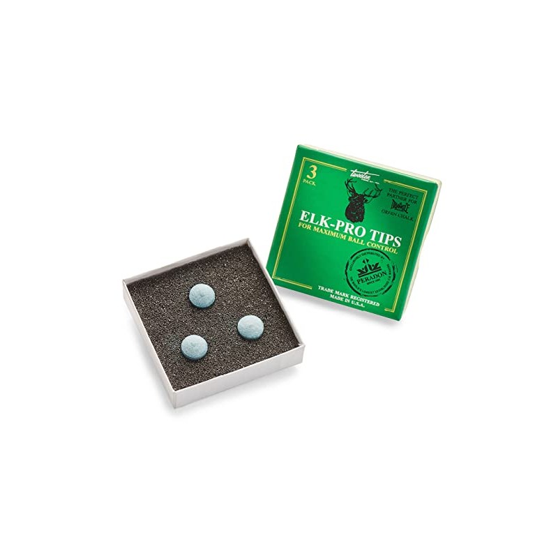 Elk-Pro Snooker Cue Tips (Box of 3) - 10mm Medium