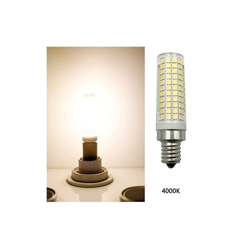 Lxcom Lighting 15W E12 LED Dimmable Corn Bulb-(4 Pack), 2835