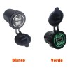 12v 2.1a Para Cargador Iluminado Usb Doble Salida Coche Moto