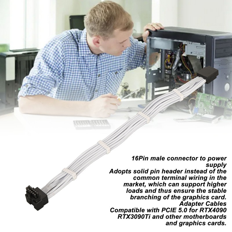 ATX3.0 PCIE 5.0 Power Modular Cable Male to Female Extension