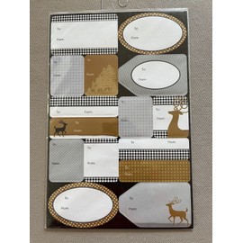 Midwood Brands, LLC Pack Of 60 Self-Stick Christmas Gift Tags, Sheet Is 6” X 9 1/4”, New In Package!