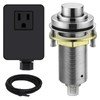 SINKINGDOM SinkTop Air Switch Kit (Long Full Brass Button) for