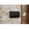 Gibraltar Mailboxes Woodlands Medium Capacity Galvanized Steel Black, Wall-Mount Mailbox,