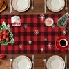 Camino de Mesa Navidad Estampado, Camino de Mesa Invierno Diseño