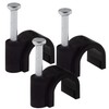 SeKi 4 mm Nail Clamp Pack of 100 Black Cable