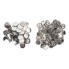 Set of 100 Blank Pin Back Buttons, 37 mm Round