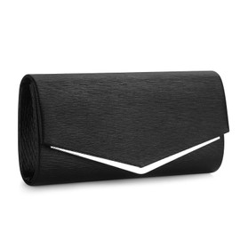 BAIGIO Evening Bag Women's Glitter Clutches Bag Elegant Shoulder Bag for Wedding Party Cocktail, black, shoulder bags