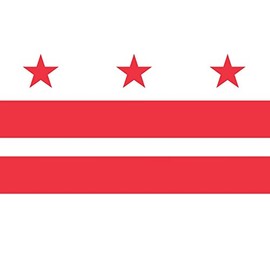 Artisan Owl Washington DC District of Columbia Flag Magnet for Auto Car Bumper - 4x6 All Weather Magnet (1 Magnet)