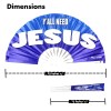 Yall Need Jesus Large Bamboo Folding Clack Hand Fan for