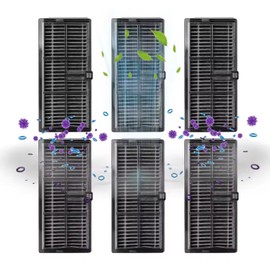 6 Stück Ersatz HEPA Filter, Filter Zubehör Set, kompatibel mit L10s Pro Ultra/S10 pro ultra/X40/X40pro/X40 Ultra/X30 Ultra/X30 Pro Plus/ X30 Pro Ultra, Roboterstaubsauger Filter Kit