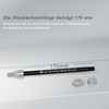 Thru Axle M12 x 1.5-170 mm, Thru Axle with Bicycle