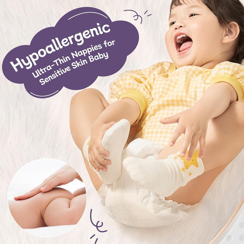 Baby Nappies, Disposable Diapers (Size 1 (60 Nappies))