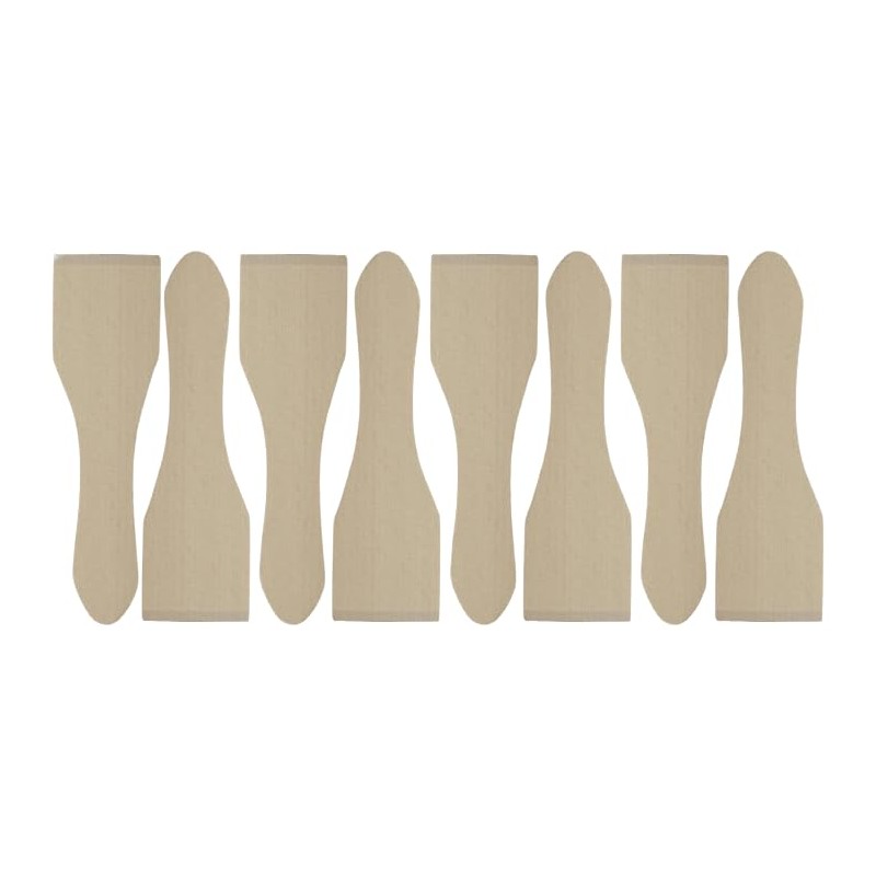 teemando® 8 x Raclette Wooden Coasters with Print, 10 cm,