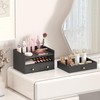 Xadgve Bamboo Desk Organizer - Stackable, No Assembly Required, Ideal