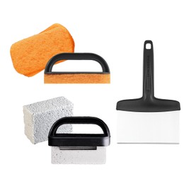 Blackstone 5060 Professional 8-Piece Griddle Cleaning Kit, Stainless Steel, Black