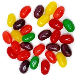 SweetGourmet Jumbo Assorted Jelly Beans | 6 Fruit Flavors Bulk Candy | 3 Pounds