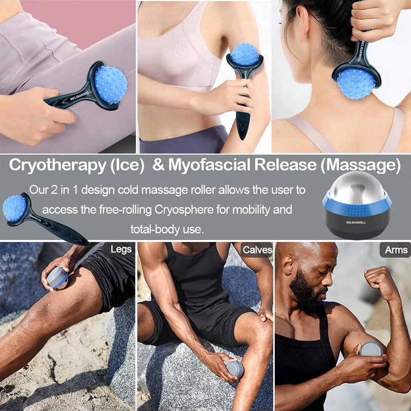 Fitness Cryosphere Cold Massage Roller - Myofascial Muscles Release -