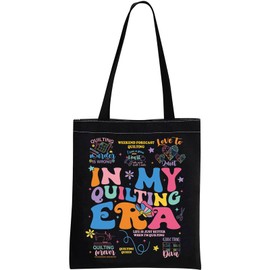 Quilting Gift Quilting Project Bag In My Quilting Era Sewing Tote Bag for Quilters Seamstress Tailors Sewing Lover (Quilting Era Tote CA)