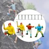 Dickly 3x 1/64 Scale Miniature Figures Dioramas Rock Climbing Miniature