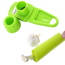 Garlic Peeler and Garlic Grater Like Garlic Press - Peel and Grate Garlic in Seconds, Peel and Grate Effortlessly and Grate Untouched