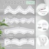 Kigley 4 Pcs Free Motion Quilting Templates Waves Acrylic Quilting