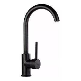 Meer Mezcladora P/fregador Monomando Negro Mate  Meer