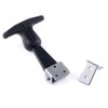 Cylewet 4Pcs Rubber Flexible Stainless Steel T-Handle Draw Latches T-Handle