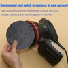 Lazulithic Pack of 6 Felt Polishing Pads, 125 mm, Compatible
