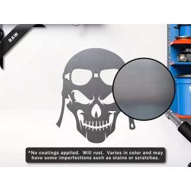 Iron Exile Motorcycle Skull 02 Helmet Goggles Biker Cafe Racer Bobber Metal Sign Emblem USA