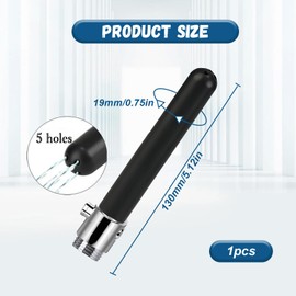 1 Piece Shower, Shower Attachment Shower, Shower System with Water Flow Regulator, Intestinal Cleansing for Men and Women, Personal Hygiene Shower Head, Autoclavable, Enema with 5 Holes