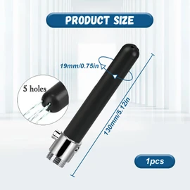 1 Piece Shower, Shower Attachment Shower, Shower System with Water Flow Regulator, Intestinal Cleansing for Men and Women, Personal Hygiene Shower Head, Autoclavable, Enema with 5 Holes