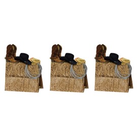 A Beistle Creation S57350AZ3 Beistle Western centerpieces, Paper, Multicolor