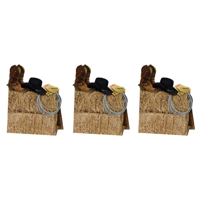 A Beistle Creation S57350AZ3 Beistle Western centerpieces, Paper, Multicolor