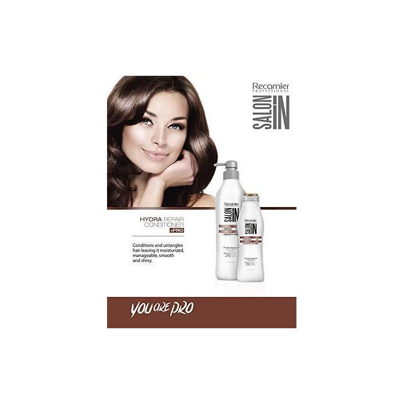 RECAMIER Salt Free Shampoo Repair and Ultra Hydrate Conditioner Hair